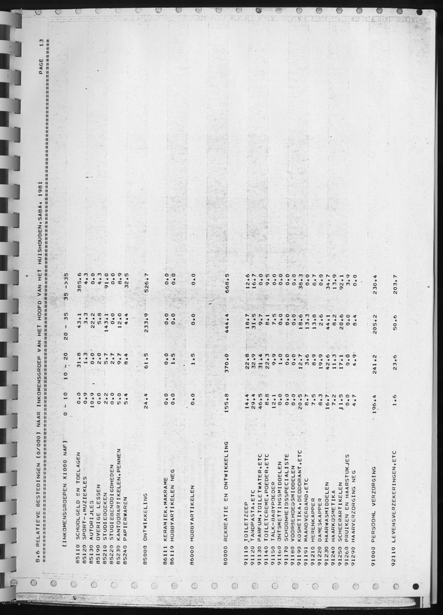BudgetOnderzoek 1981, Consumptiepatronen 1981 - Page 429