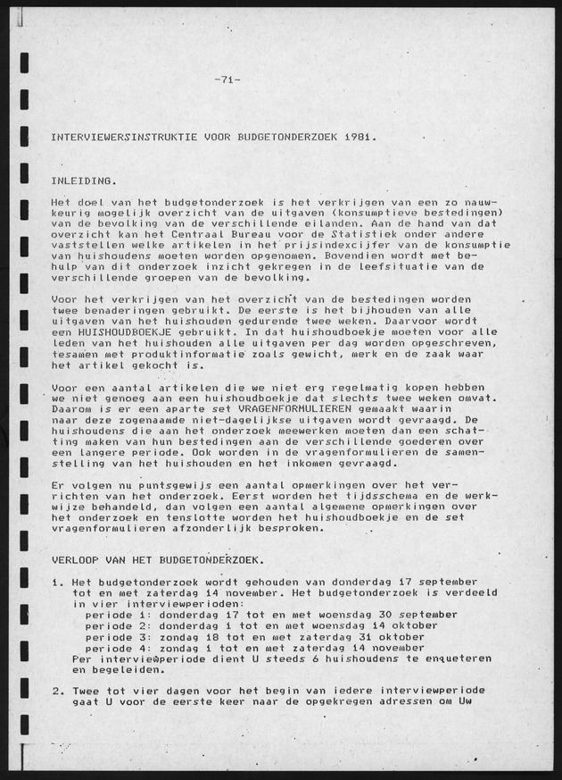 BudgetOnderzoek 1981, 2de Konsept - Page 71