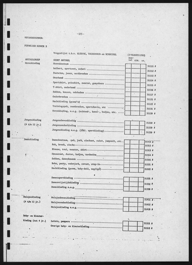 BudgetOnderzoek 1981, 2de Konsept - Page 85