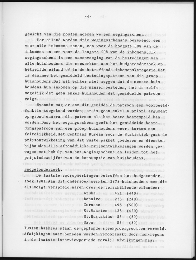BudgetOnderzoek 1981, Nieuwe wegingsschema's ten behoeve van prijsindexcijfers van de konsumptie van huishoudens - Page 4