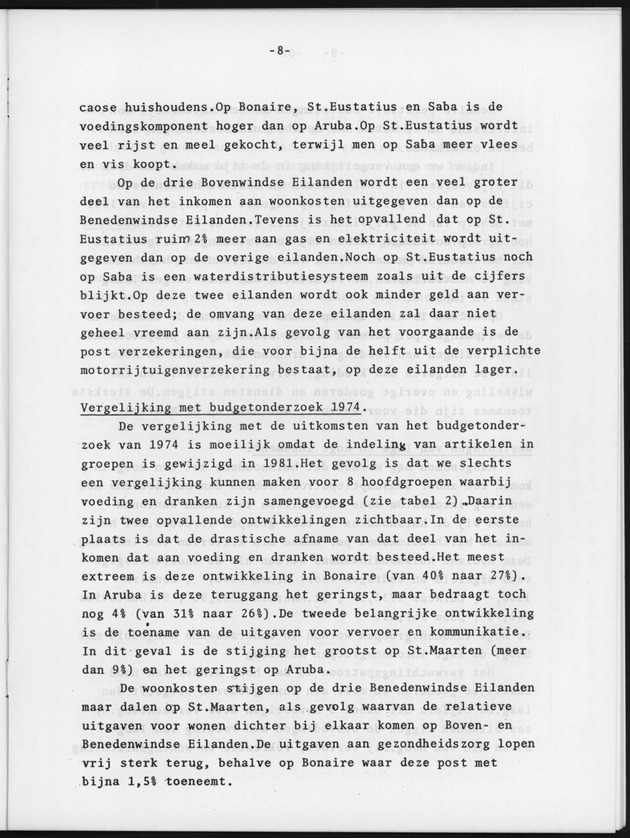 BudgetOnderzoek 1981, Nieuwe wegingsschema's ten behoeve van prijsindexcijfers van de konsumptie van huishoudens - Page 8