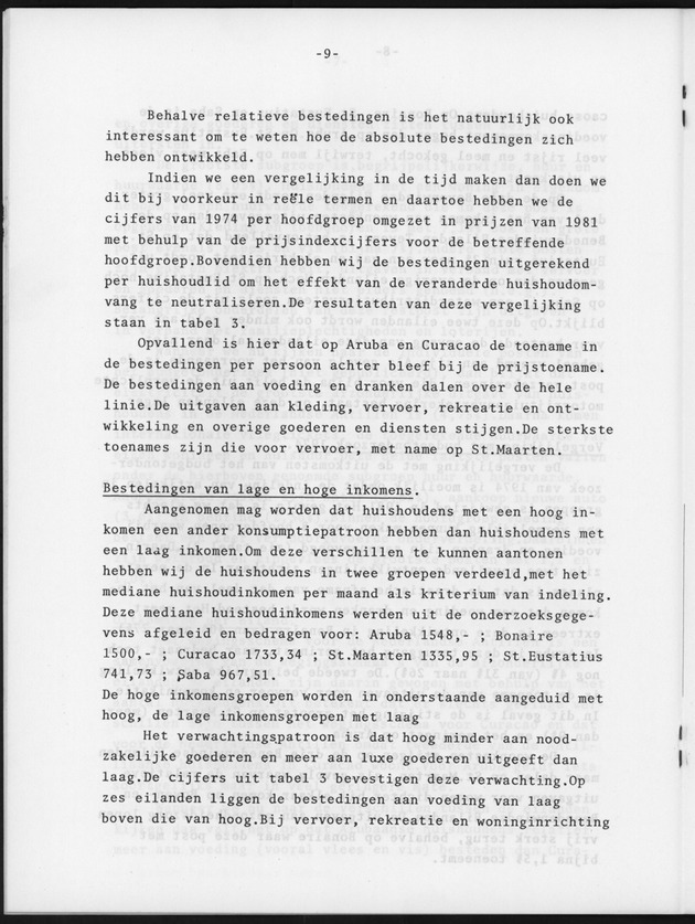 BudgetOnderzoek 1981, Nieuwe wegingsschema's ten behoeve van prijsindexcijfers van de konsumptie van huishoudens - Page 9