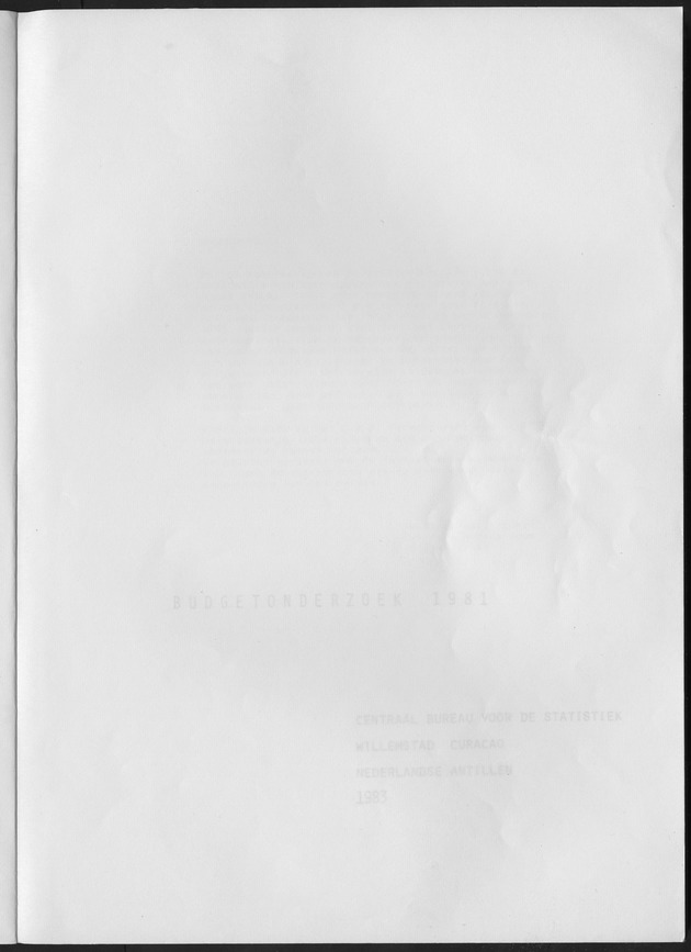 BudgetOnderzoek 1981 - Blank Page