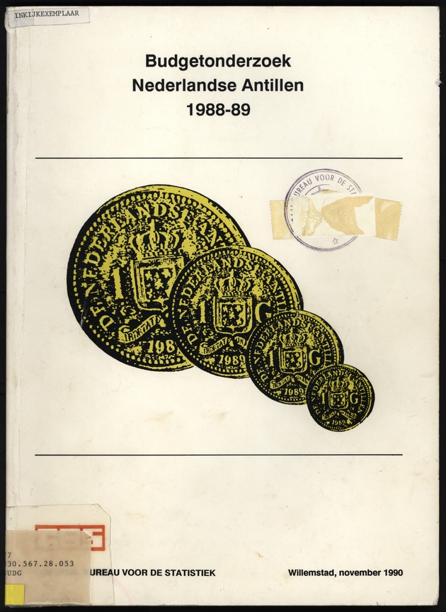 Budgetonderzoek Nederlandse Antillen 1988-89 - Front Cover