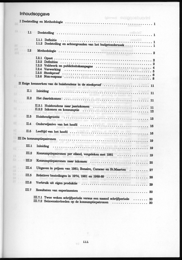 Budgetonderzoek Nederlandse Antillen 1988-89 - Page iii