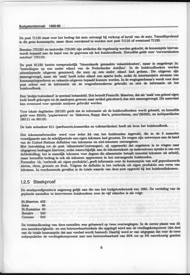 Budgetonderzoek Nederlandse Antillen 1988-89 - Page 6