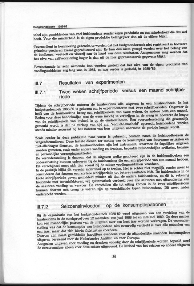 Budgetonderzoek Nederlandse Antillen 1988-89 - Page 30