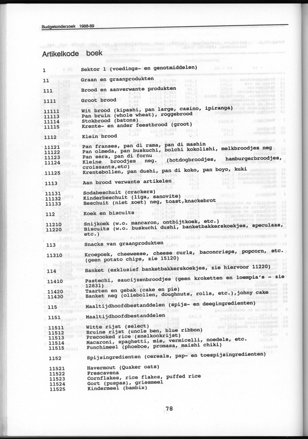 Budgetonderzoek Nederlandse Antillen 1988-89 - Page 78