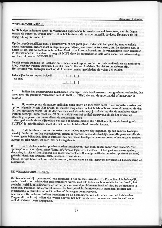 Budgetonderzoek Nederlandse Antillen 1988-89 - Page 97
