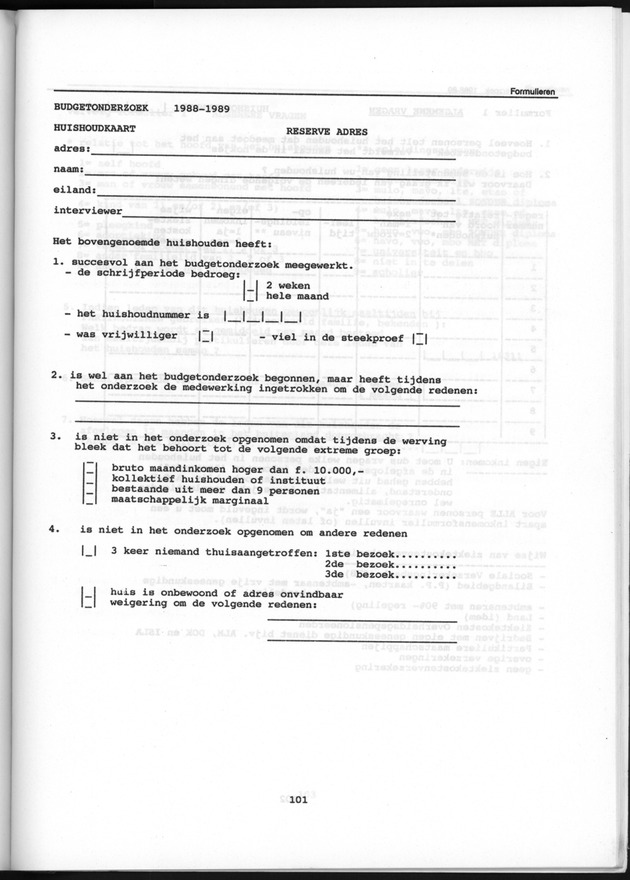 Budgetonderzoek Nederlandse Antillen 1988-89 - Page 101