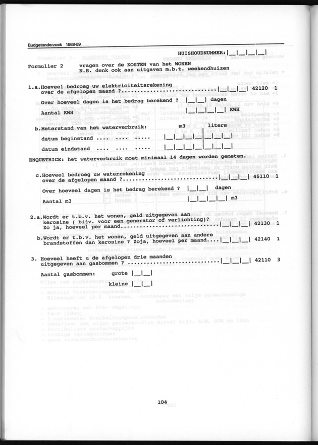 Budgetonderzoek Nederlandse Antillen 1988-89 - Page 104