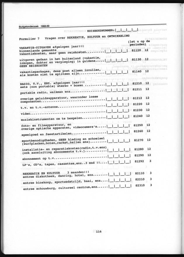Budgetonderzoek Nederlandse Antillen 1988-89 - Page 116
