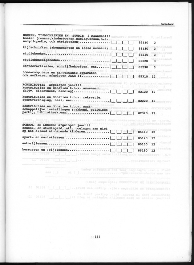 Budgetonderzoek Nederlandse Antillen 1988-89 - Page 117