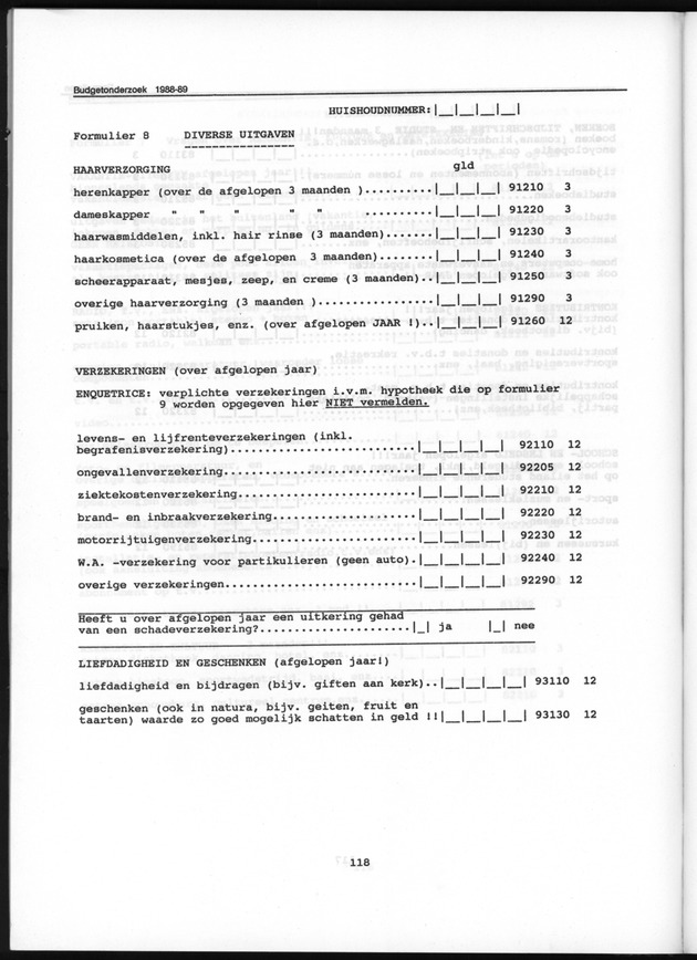 Budgetonderzoek Nederlandse Antillen 1988-89 - Page 118