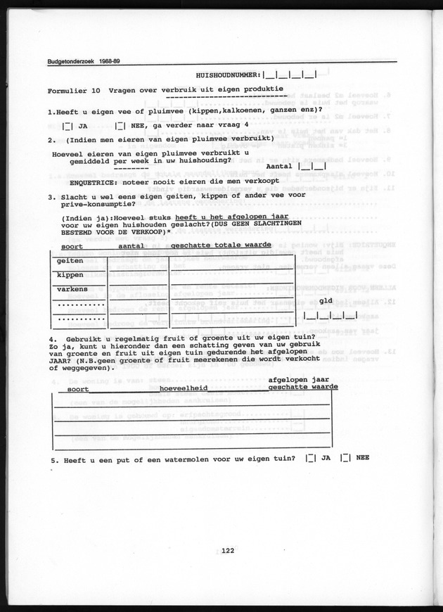 Budgetonderzoek Nederlandse Antillen 1988-89 - Page 122