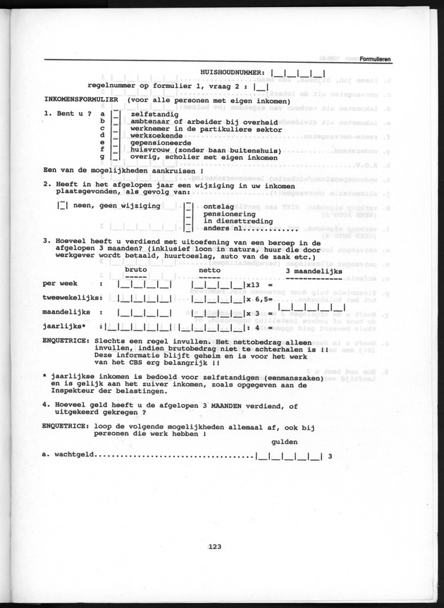 Budgetonderzoek Nederlandse Antillen 1988-89 - Page 123