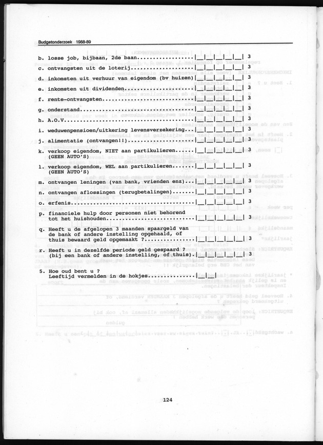 Budgetonderzoek Nederlandse Antillen 1988-89 - Page 124