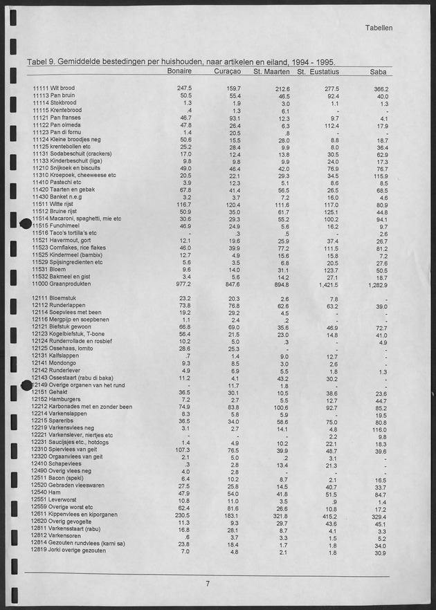 Budgetonderzoek Nederlandse Antillen 1994-1995 - Page 7
