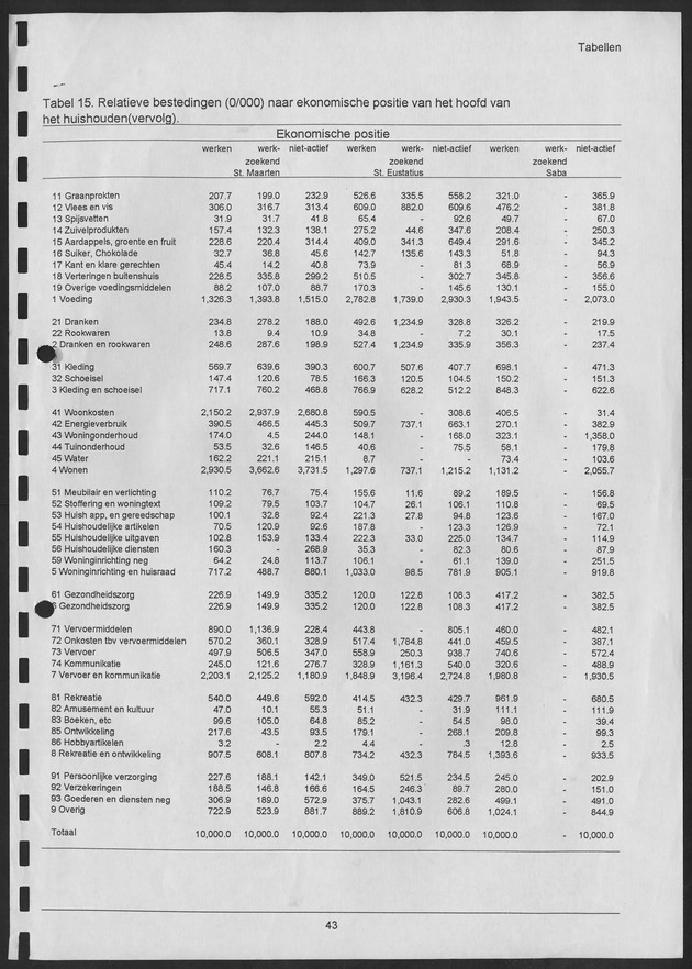 Budgetonderzoek Nederlandse Antillen 1994-1995 - Page 43