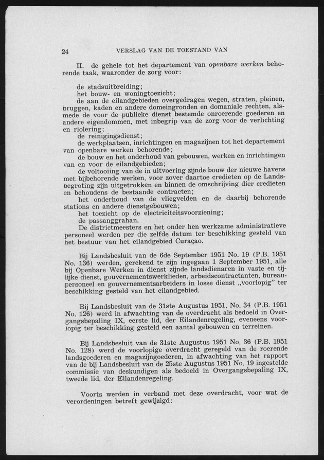 Verslag van de toestand van het eilandgebied Curacao 1951/1952 - Page 24
