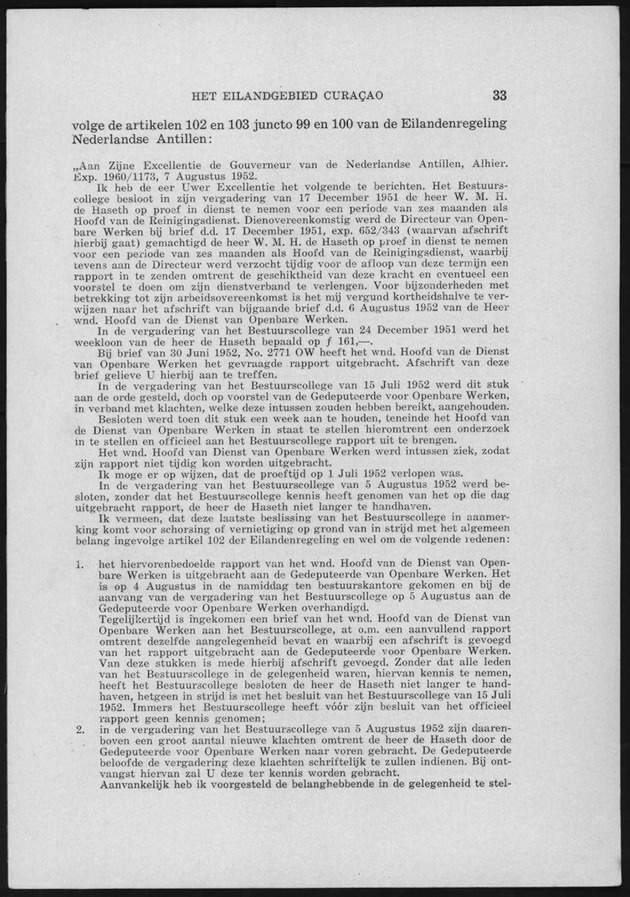 Verslag van de toestand van het eilandgebied Curacao 1951/1952 - Page 33