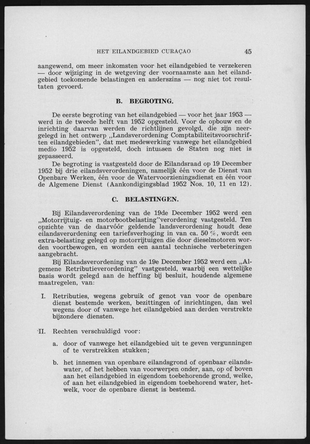 Verslag van de toestand van het eilandgebied Curacao 1951/1952 - Page 45