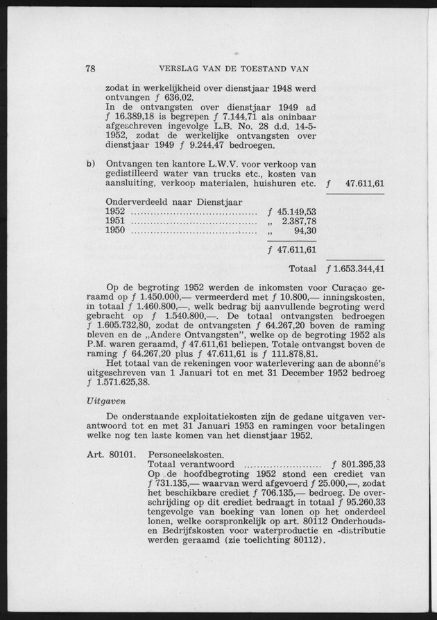 Verslag van de toestand van het eilandgebied Curacao 1951/1952 - Page 78