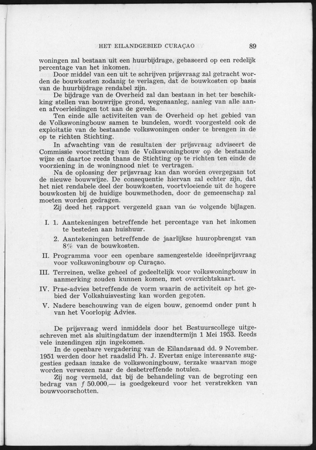 Verslag van de toestand van het eilandgebied Curacao 1951/1952 - Page 89
