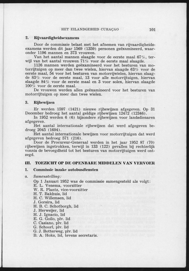 Verslag van de toestand van het eilandgebied Curacao 1951/1952 - Page 101
