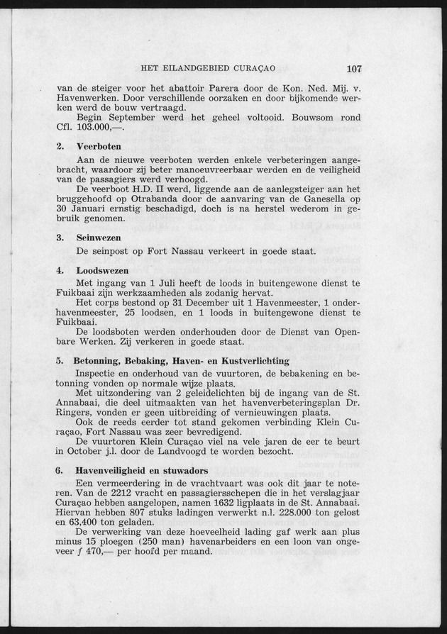 Verslag van de toestand van het eilandgebied Curacao 1951/1952 - Page 107