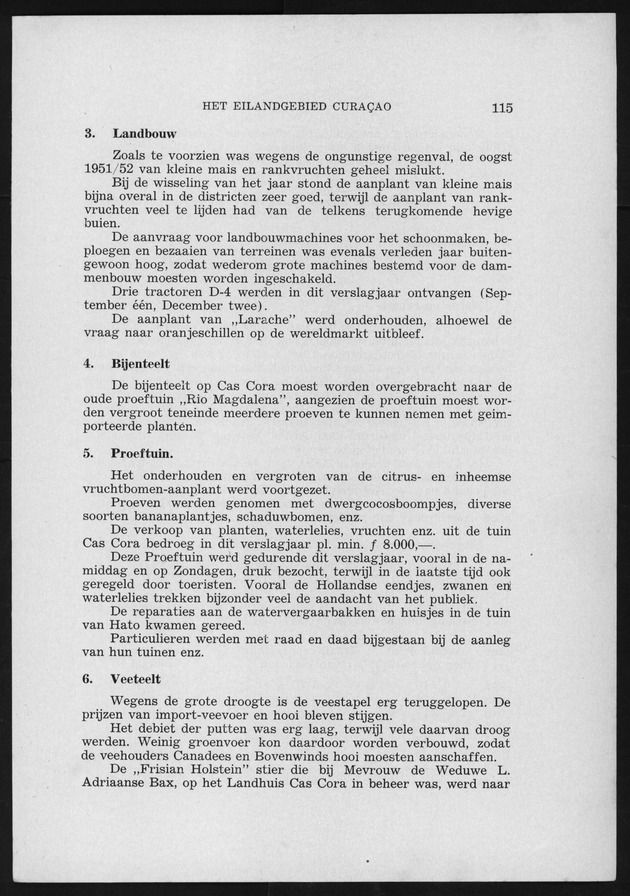 Verslag van de toestand van het eilandgebied Curacao 1951/1952 - Page 115