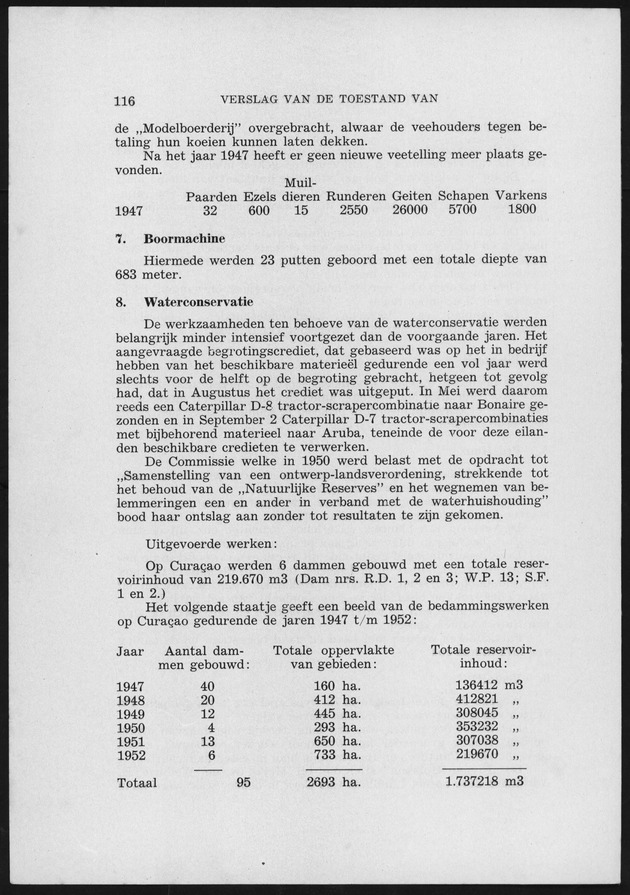 Verslag van de toestand van het eilandgebied Curacao 1951/1952 - Page 116