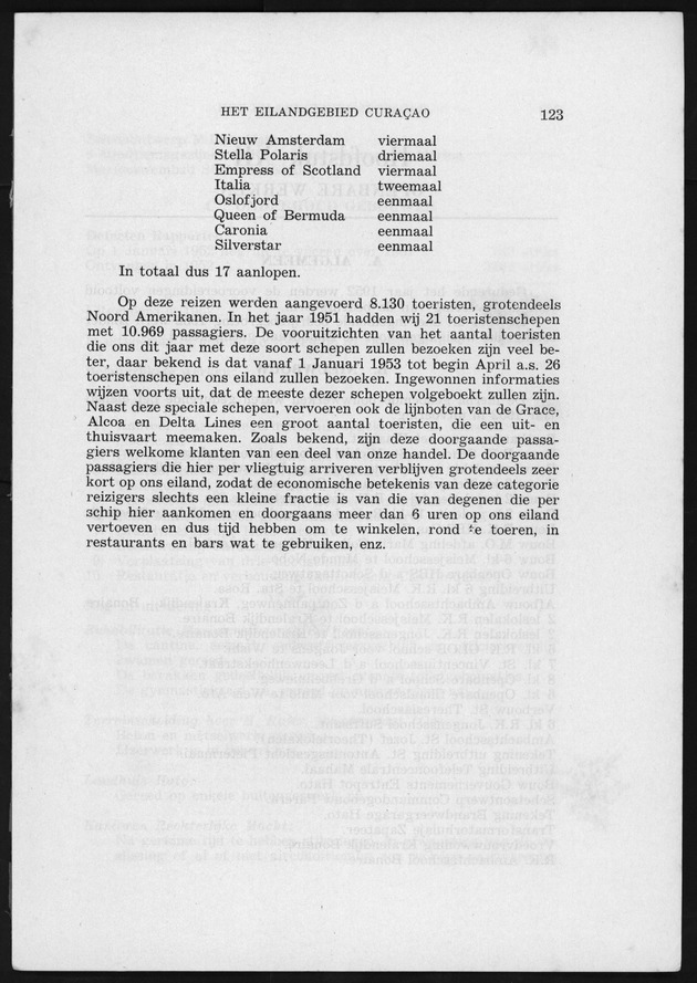 Verslag van de toestand van het eilandgebied Curacao 1951/1952 - Page 123