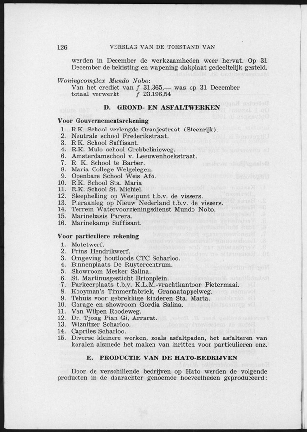 Verslag van de toestand van het eilandgebied Curacao 1951/1952 - Page 126