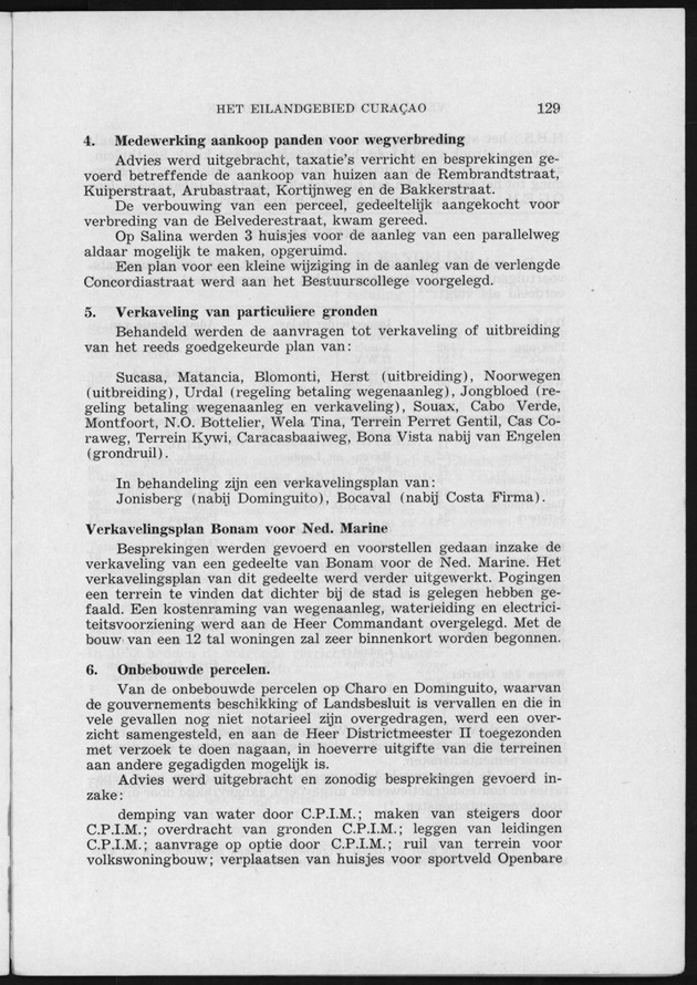 Verslag van de toestand van het eilandgebied Curacao 1951/1952 - Page 129