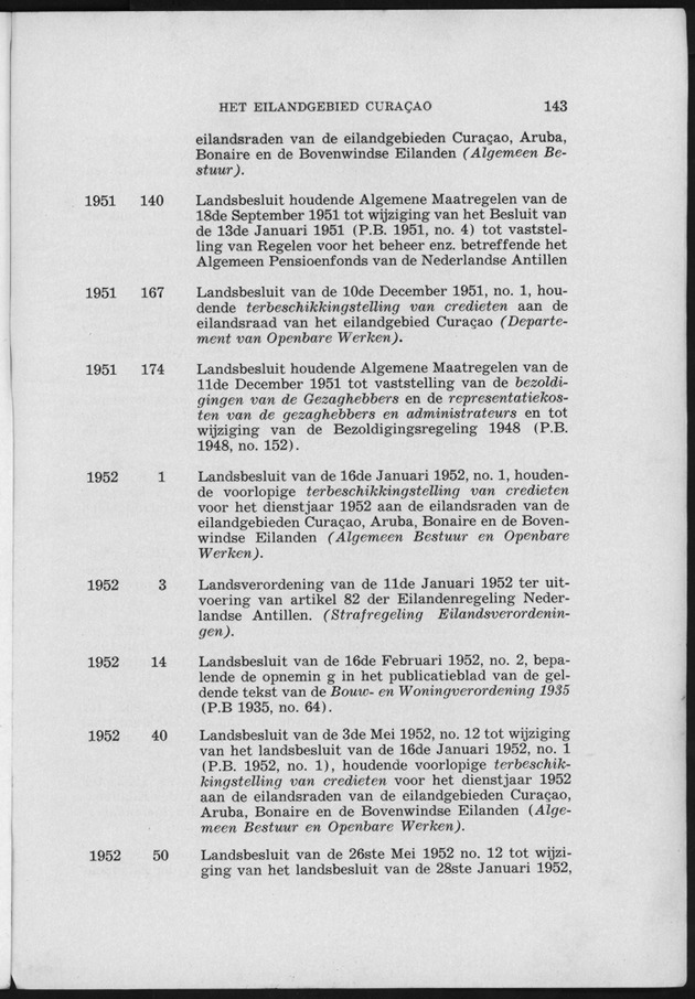 Verslag van de toestand van het eilandgebied Curacao 1951/1952 - Page 143