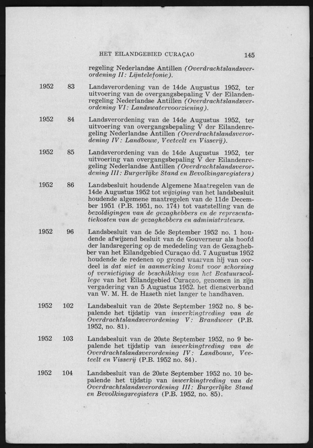 Verslag van de toestand van het eilandgebied Curacao 1951/1952 - Page 145