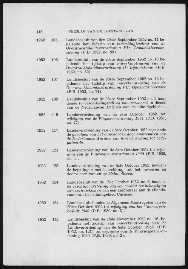Verslag van de toestand van het eilandgebied Curacao 1951/1952 - Page 146