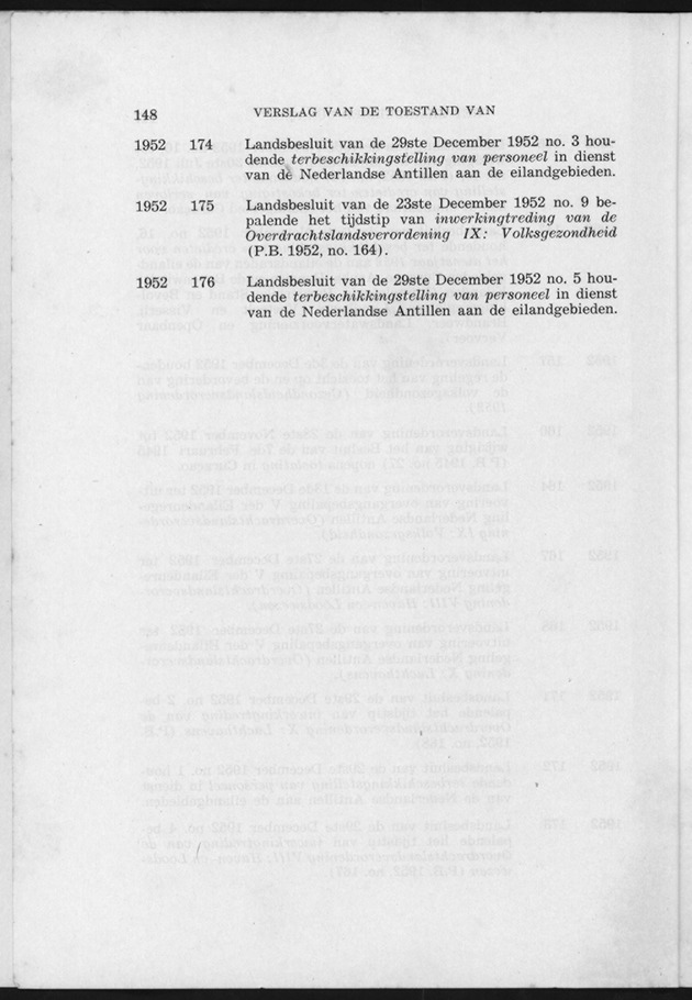 Verslag van de toestand van het eilandgebied Curacao 1951/1952 - Page 148