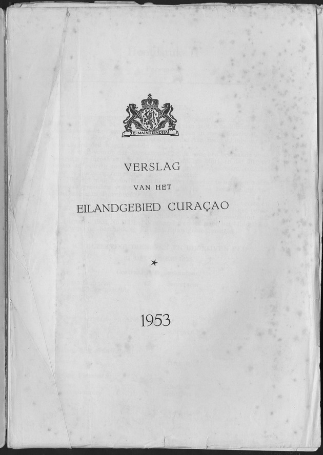 Verslag van de toestand van het eilandgebied Curacao 1953 - New Page