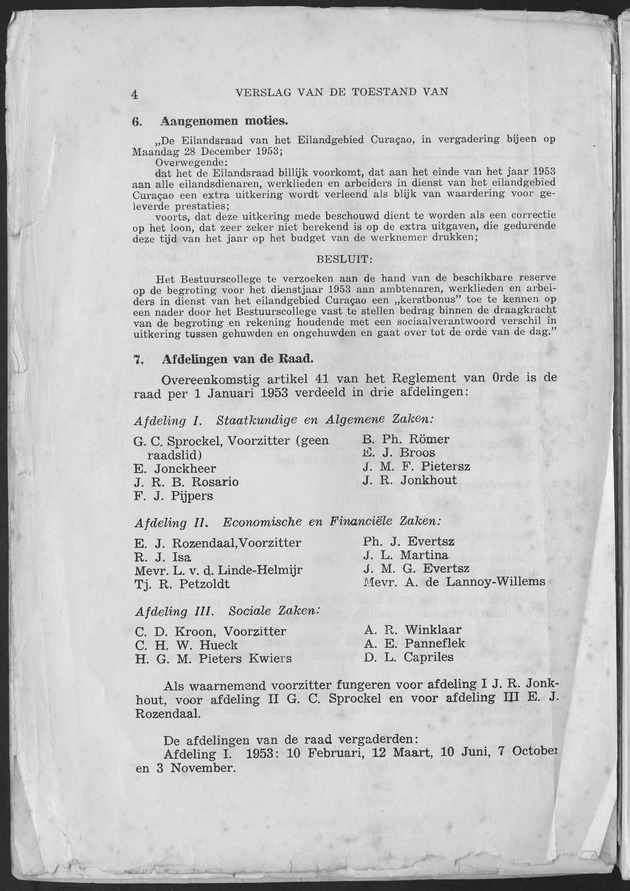Verslag van de toestand van het eilandgebied Curacao 1953 - Page 4