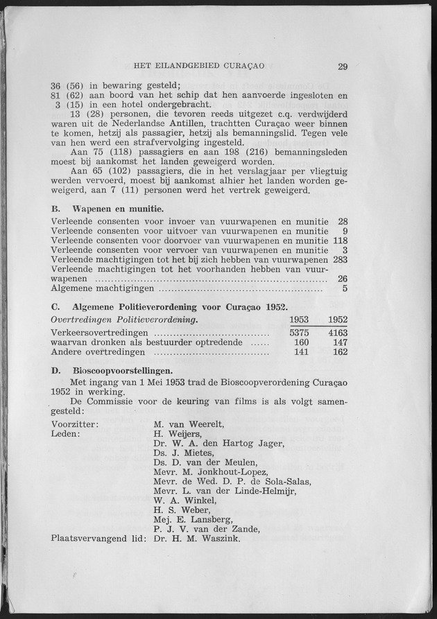 Verslag van de toestand van het eilandgebied Curacao 1953 - Page 29