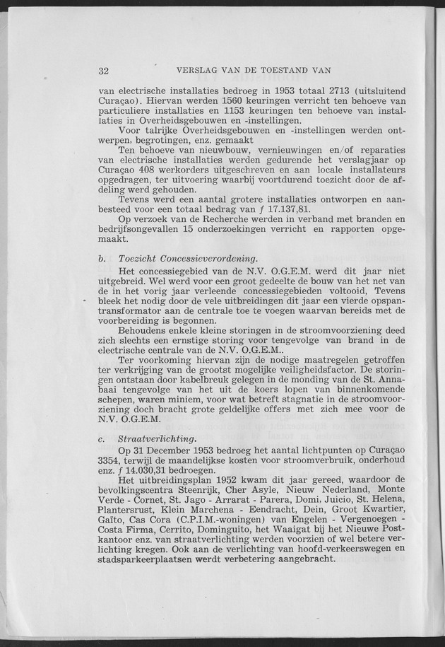 Verslag van de toestand van het eilandgebied Curacao 1953 - Page 32