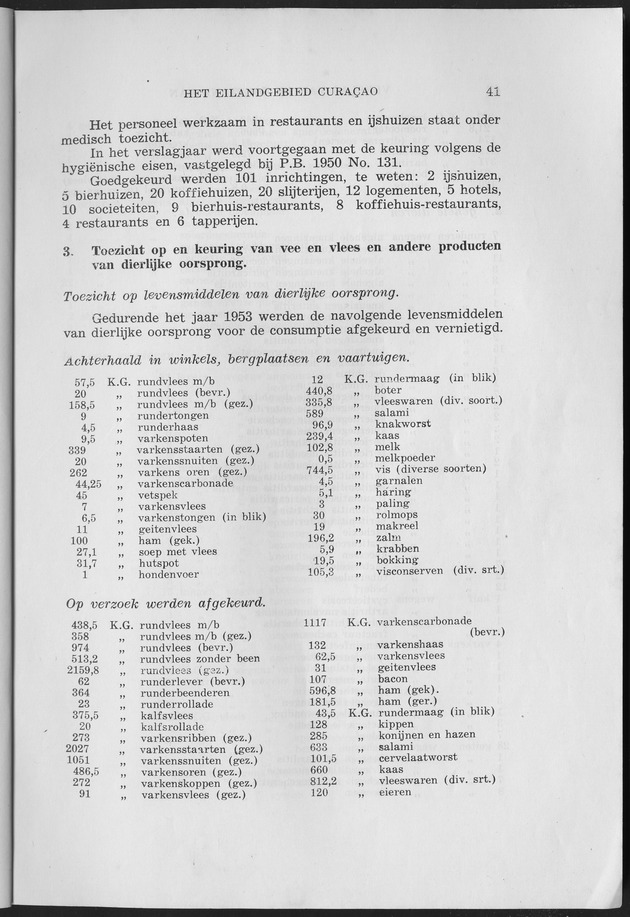 Verslag van de toestand van het eilandgebied Curacao 1953 - Page 41