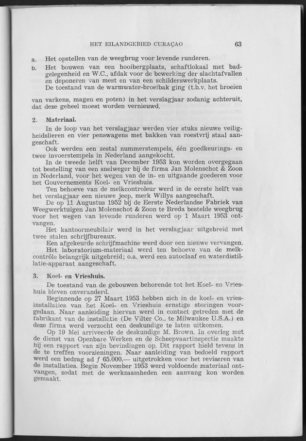Verslag van de toestand van het eilandgebied Curacao 1953 - Page 63