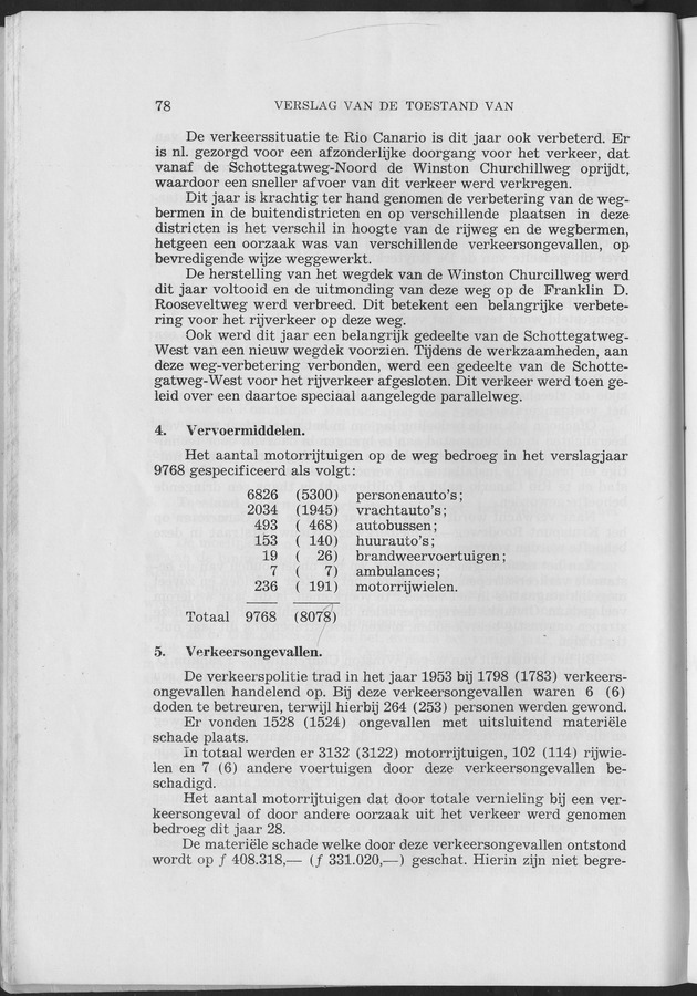 Verslag van de toestand van het eilandgebied Curacao 1953 - Page 78