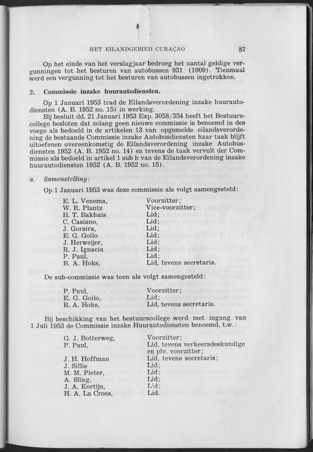 Verslag van de toestand van het eilandgebied Curacao 1953 - Page 87