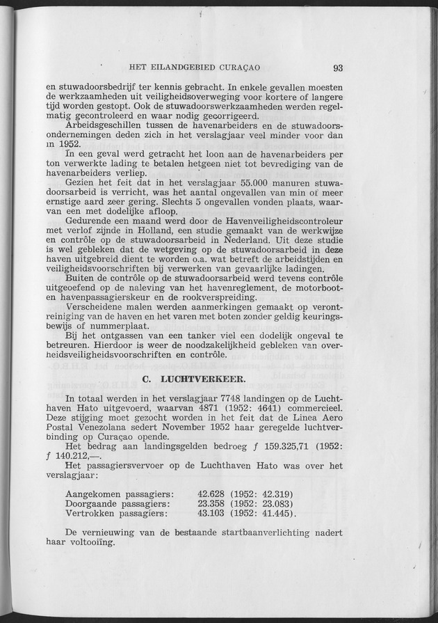 Verslag van de toestand van het eilandgebied Curacao 1953 - Page 93