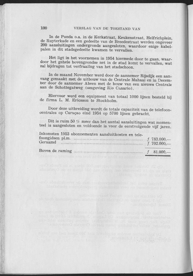 Verslag van de toestand van het eilandgebied Curacao 1953 - Page 100