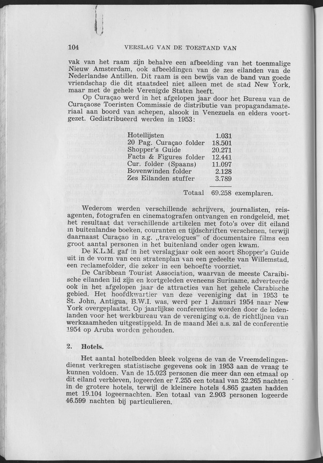 Verslag van de toestand van het eilandgebied Curacao 1953 - Page 104